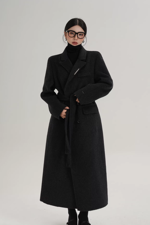 Mode Wool Long Coat