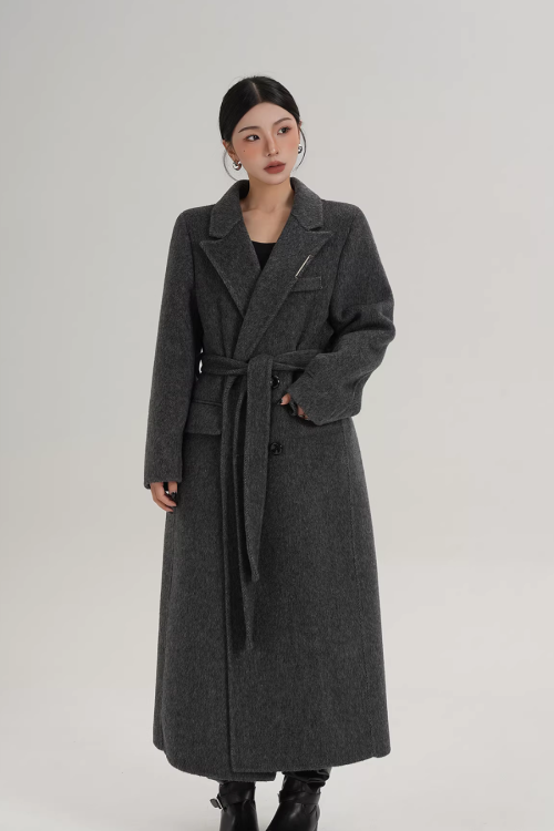 Mode Wool Long Coat
