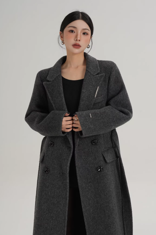 Mode Wool Long Coat