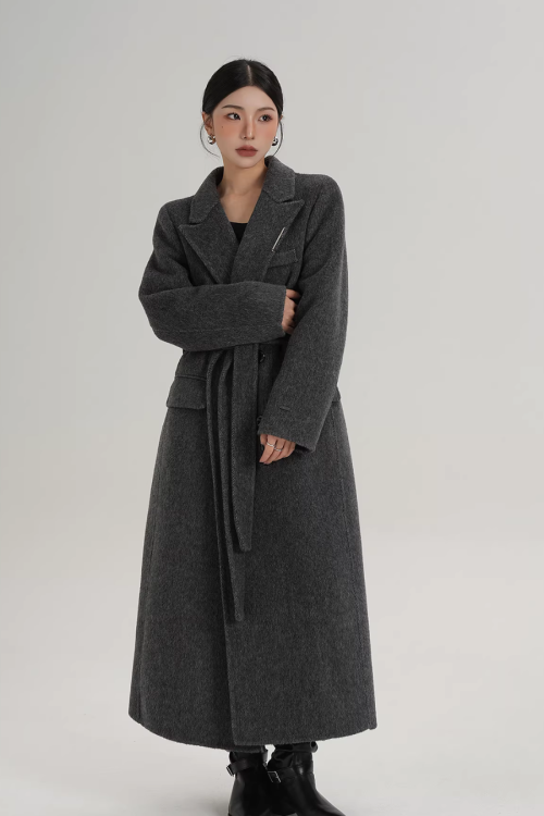 Mode Wool Long Coat