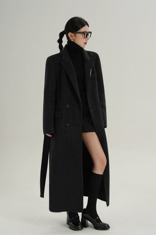 Mode Wool Long Coat