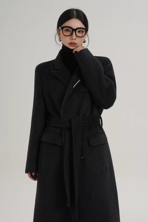 Mode Wool Long Coat