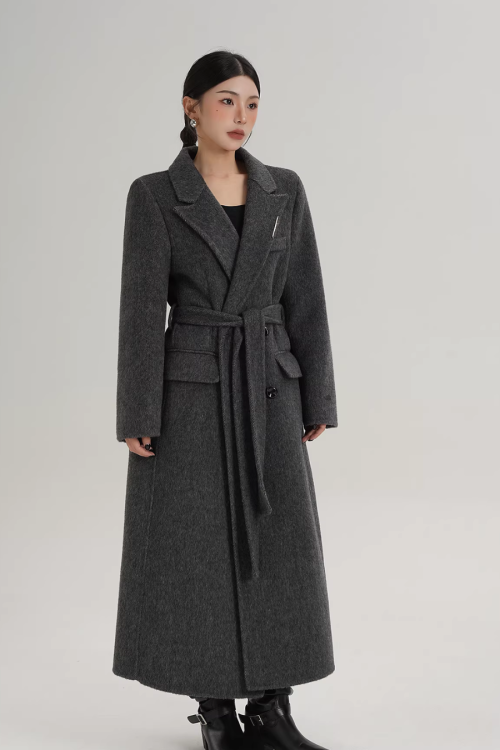 Mode Wool Long Coat