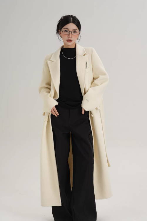 Mode Wool Long Coat