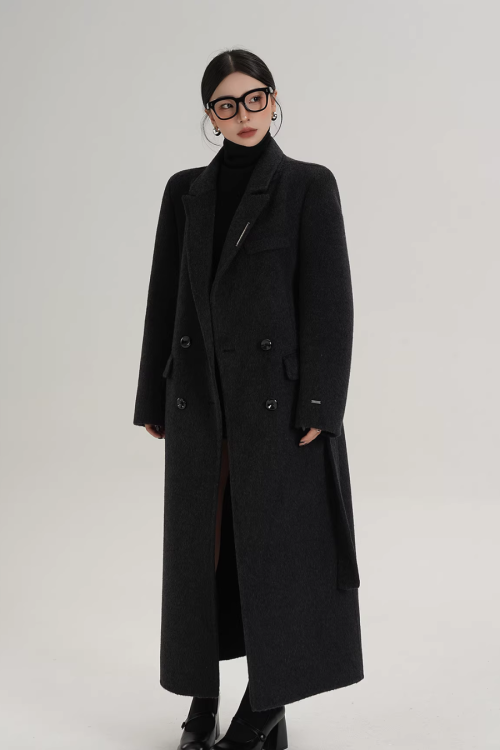Mode Wool Long Coat