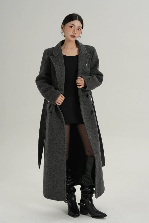 Mode Wool Long Coat