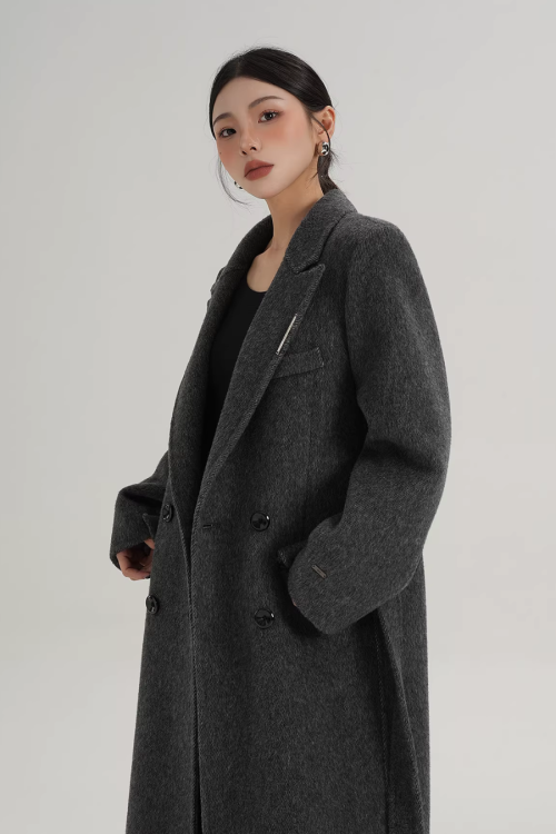 Mode Wool Long Coat