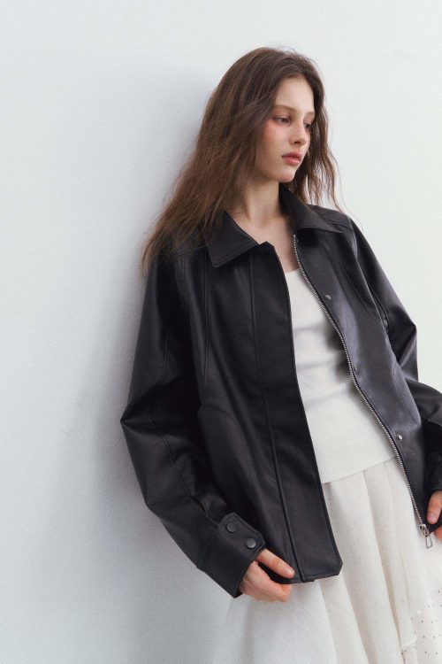 Moist Leather Jacket