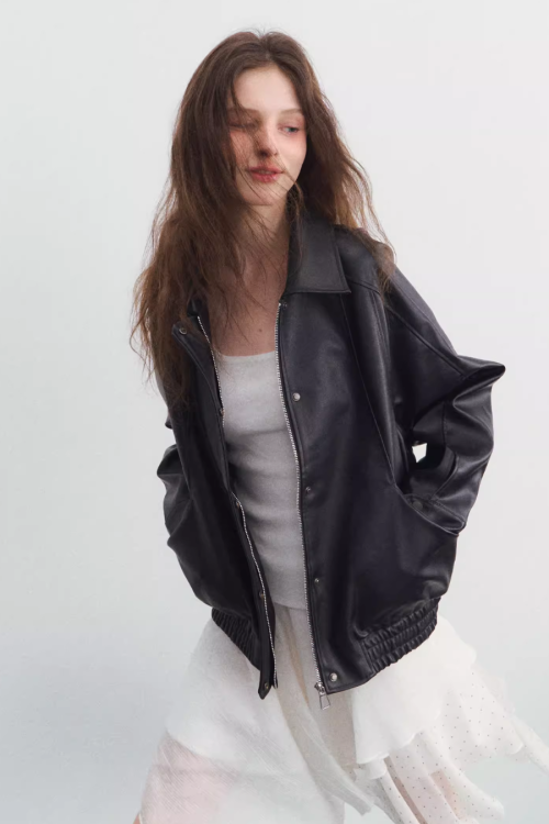 Moist Leather Jacket