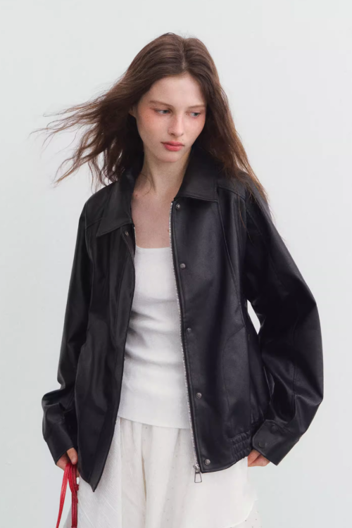 Moist Leather Jacket