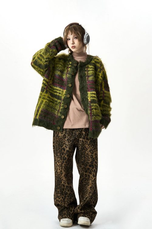 Multi Border Knit Cardigan