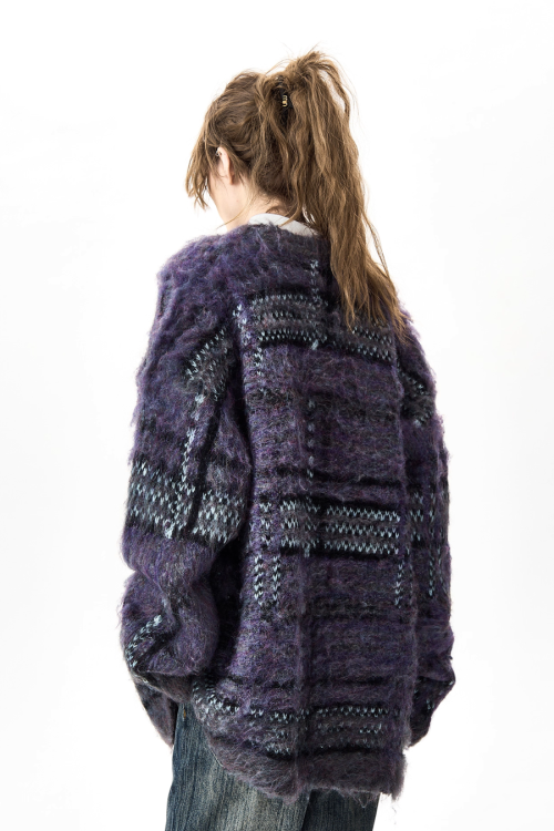 Multi Border Knit Cardigan