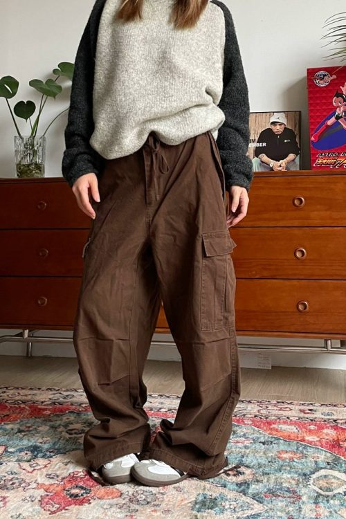 Multi Pocket Washed Work Pants