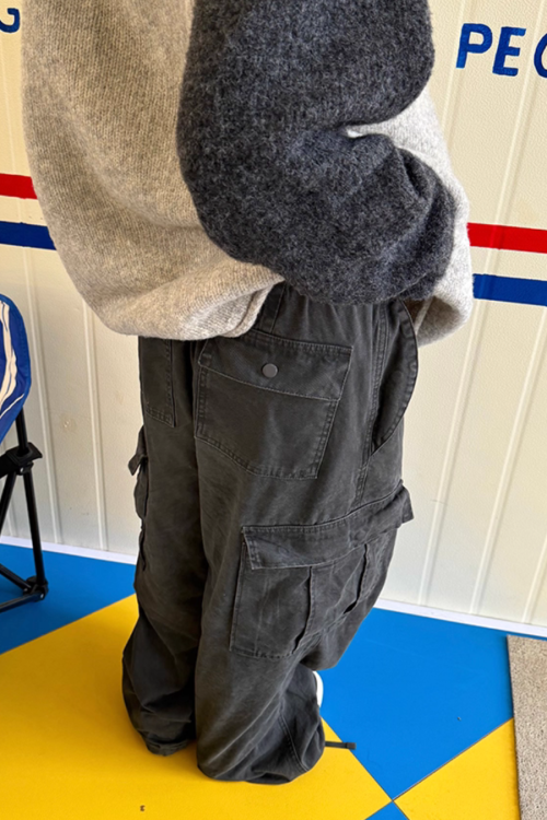 Multi Pocket Washed Work Pants