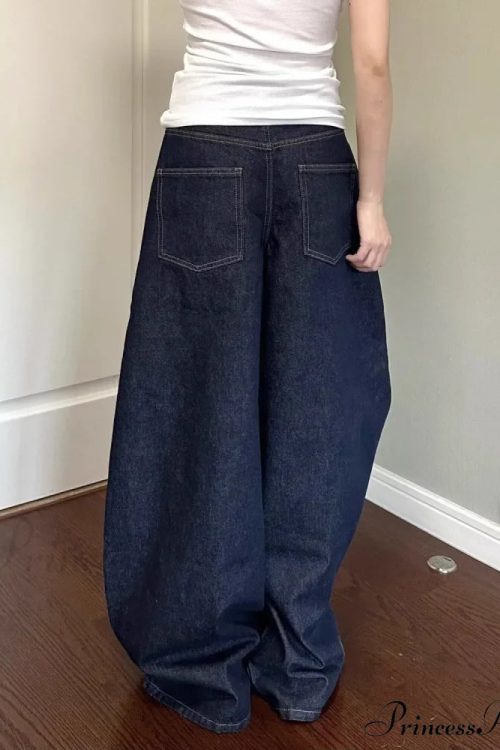 New American Women Black High Street Vibe Wide-Leg Autumn Winter Men And Women Washed Loose Straight Pants Jeans