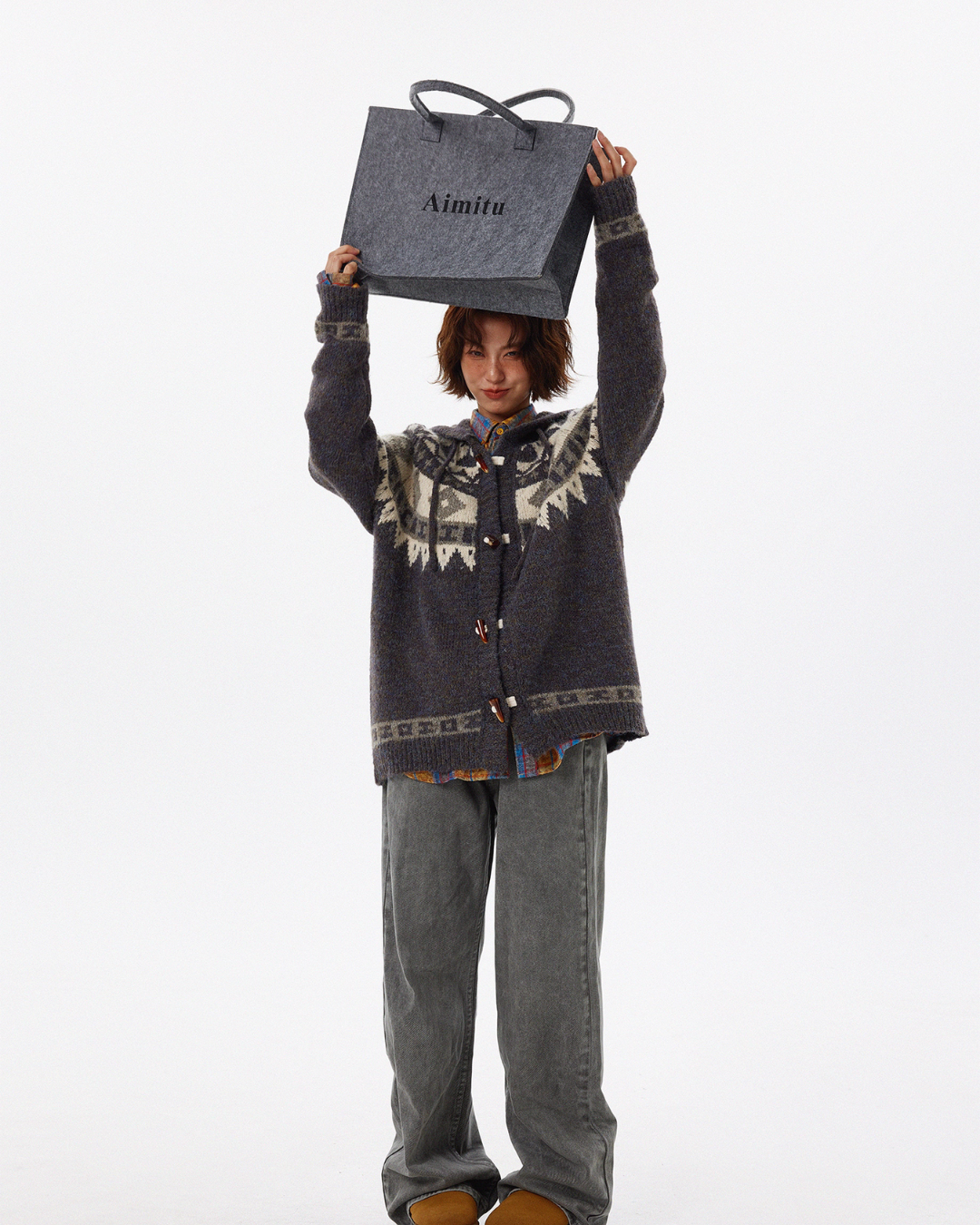 Nordic Duffle Button Knit Cardigan Nordic Duffle Button Knit Cardigan