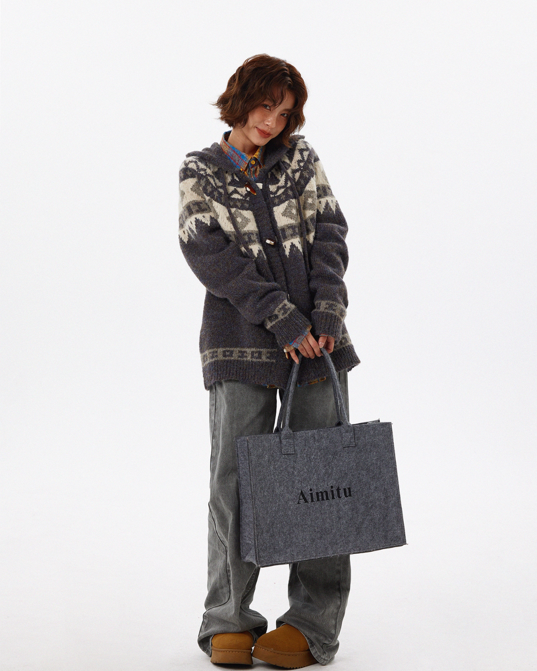 Nordic Duffle Button Knit Cardigan Nordic Duffle Button Knit Cardigan