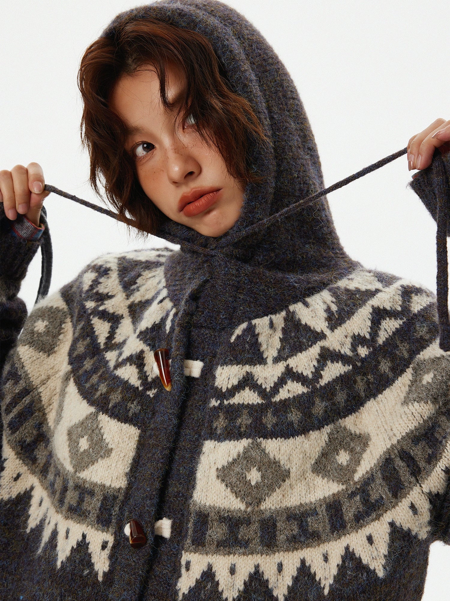 Nordic Duffle Button Knit Cardigan Nordic Duffle Button Knit Cardigan