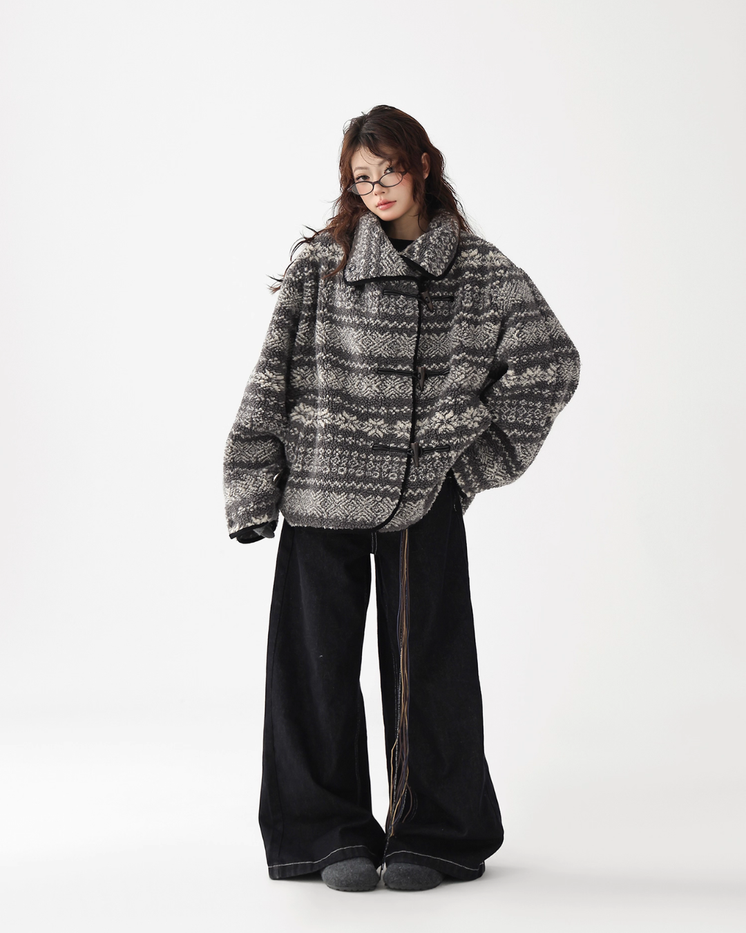 Nordic Pattern Fleece Jacket Nordic Pattern Fleece Jacket