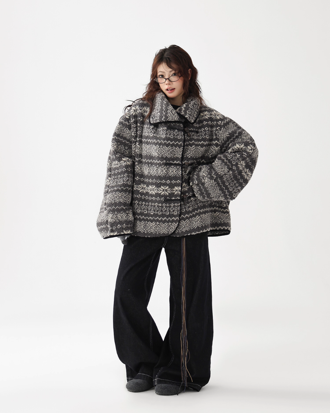 Nordic Pattern Fleece Jacket Nordic Pattern Fleece Jacket