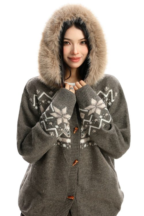 Nordic Tong Knit Cardigan