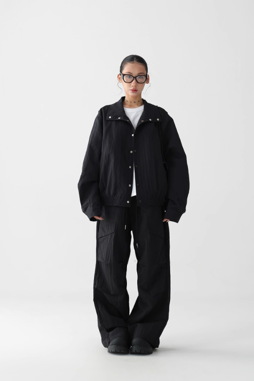 Nylon Casual Jacket / Nylon Wide Pants