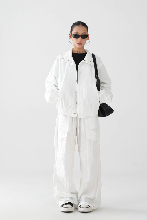 Nylon Casual Jacket / Nylon Wide Pants