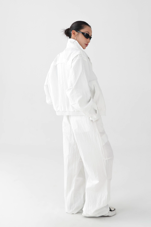 Nylon Casual Jacket / Nylon Wide Pants