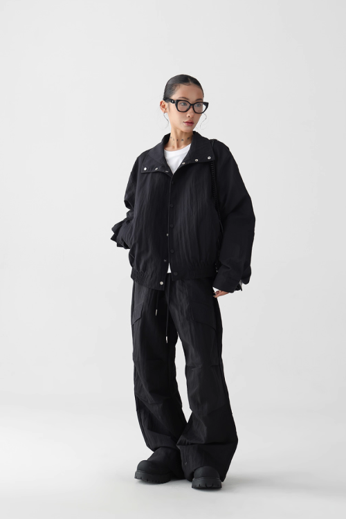 Nylon Casual Jacket / Nylon Wide Pants