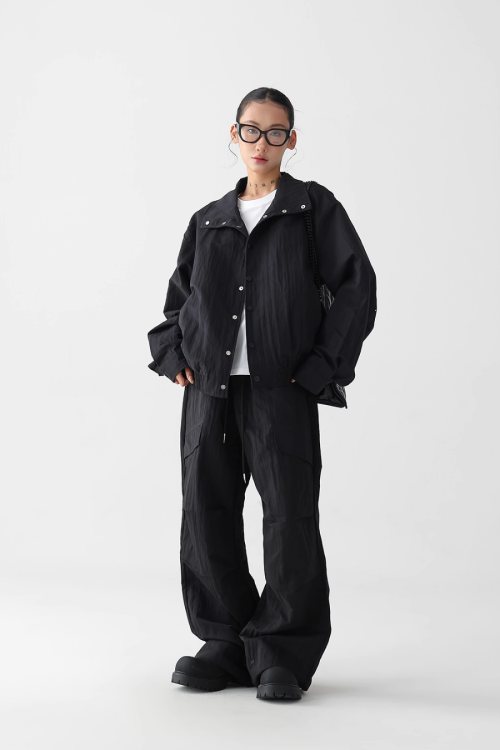 Nylon Casual Jacket / Nylon Wide Pants