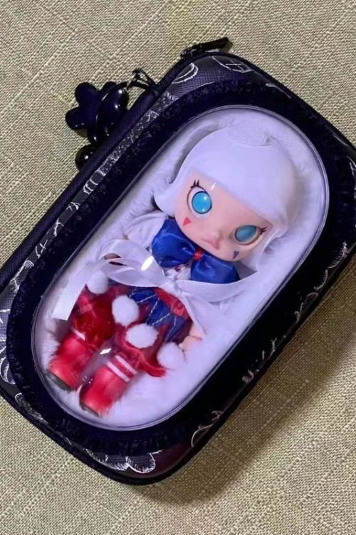 OB11 BJD Doll Bag with Clear Window for Plushies and Pins