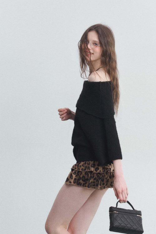 Off-Shoulder Knit Tops