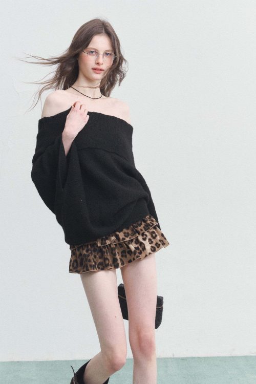 Off-Shoulder Knit Tops