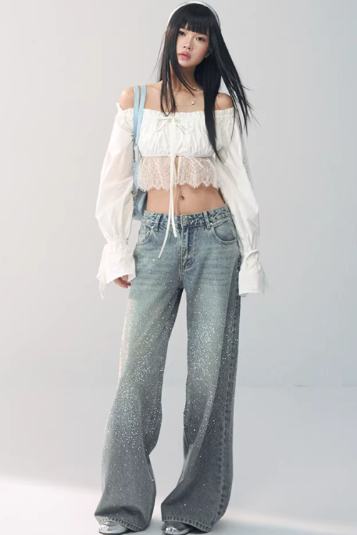 Off-Shoulder Lace Blouse