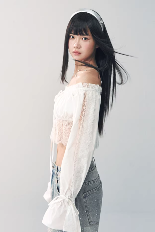 Off-Shoulder Lace Blouse