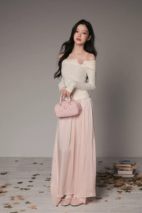 Off-Shoulder Long Sleeve Top