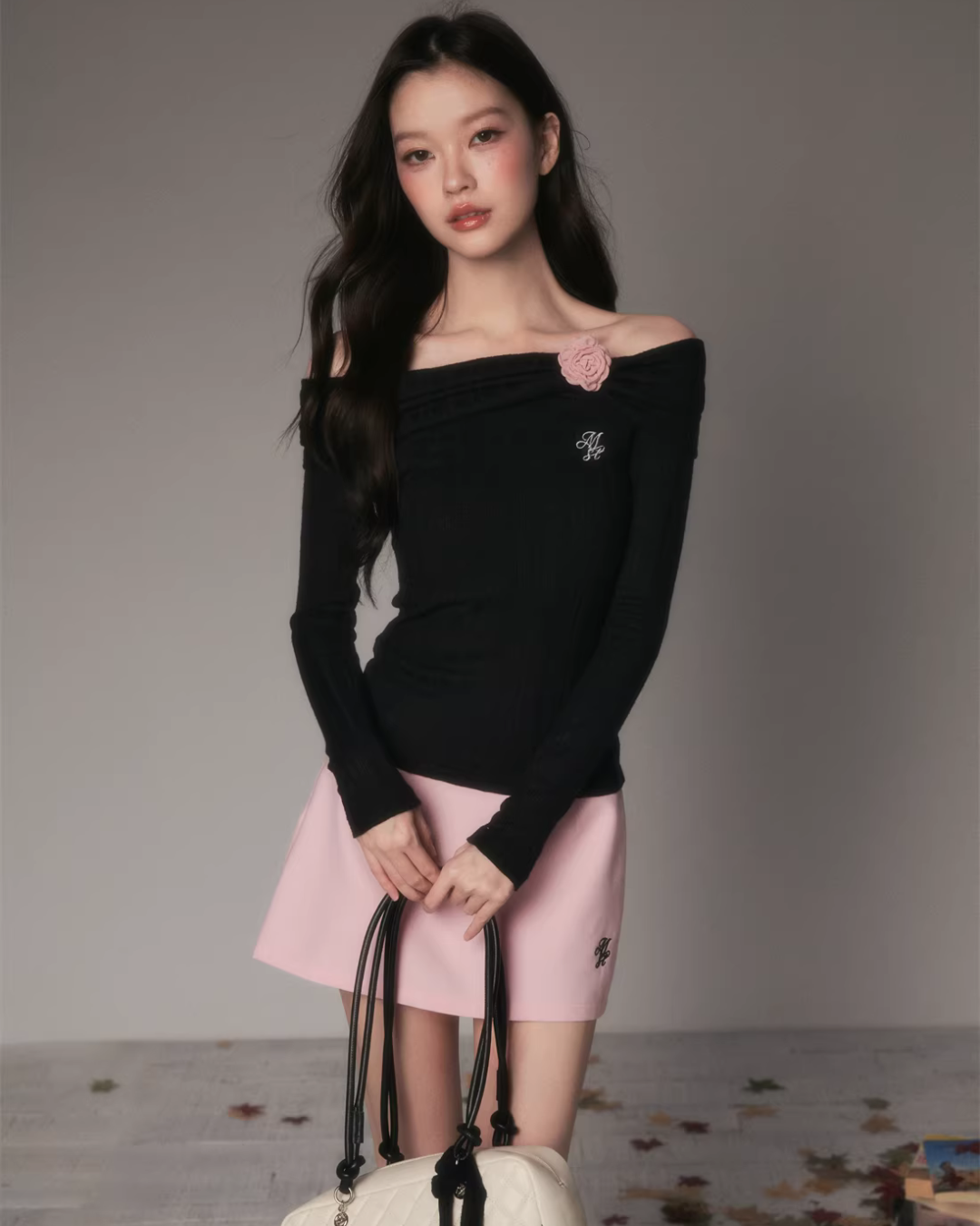 Off-Shoulder Long Sleeve Top Off-Shoulder Long Sleeve Top