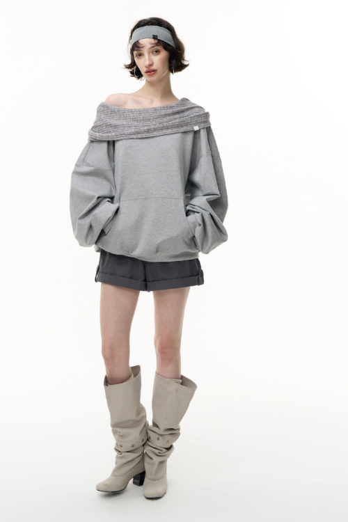 Off Shoulder Massive Sleeve Top