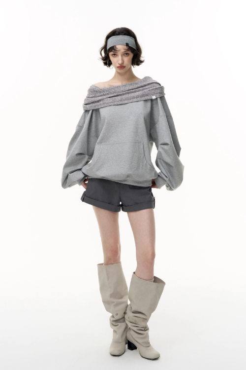 Off Shoulder Massive Sleeve Top