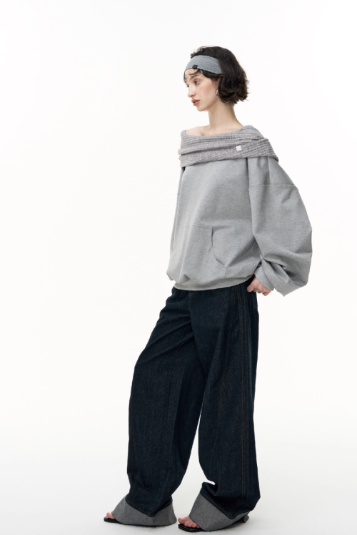 Off Shoulder Massive Sleeve Top