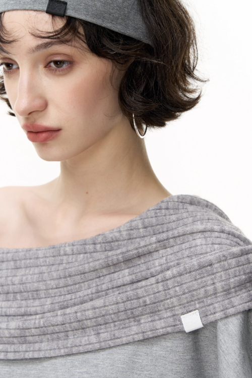 Off Shoulder Massive Sleeve Top