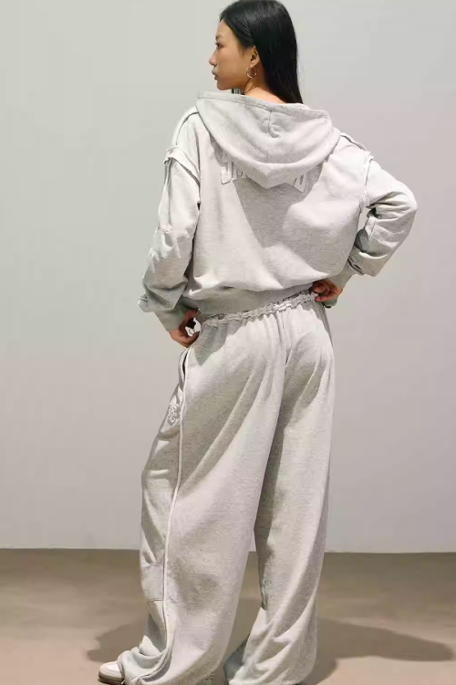 One Point Logo Zip Hoodie / Sweat Pants