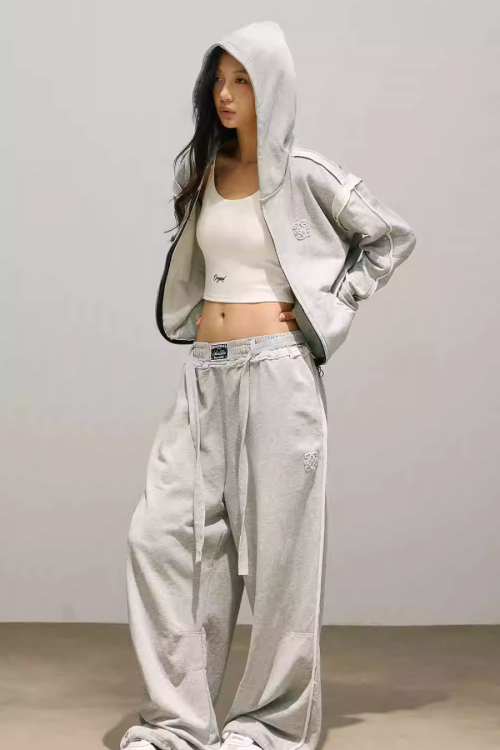 One Point Logo Zip Hoodie / Sweat Pants