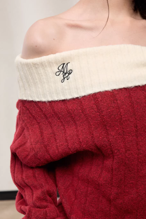 One-Shoulder Knit Dress