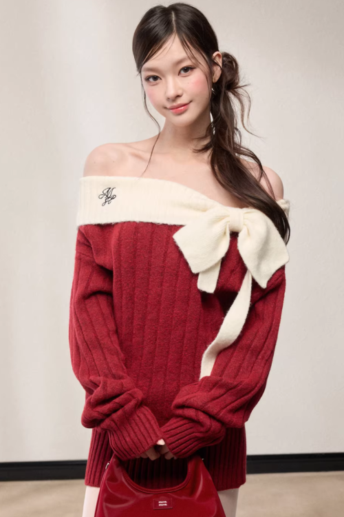 One-Shoulder Knit Dress