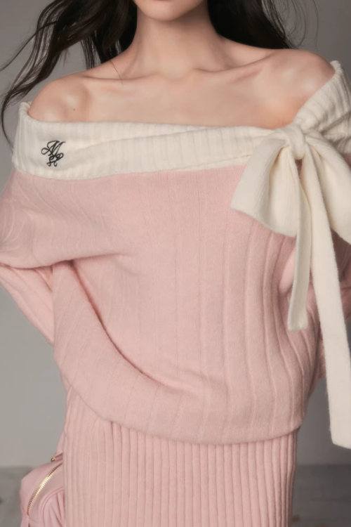 One-Shoulder Knit Dress