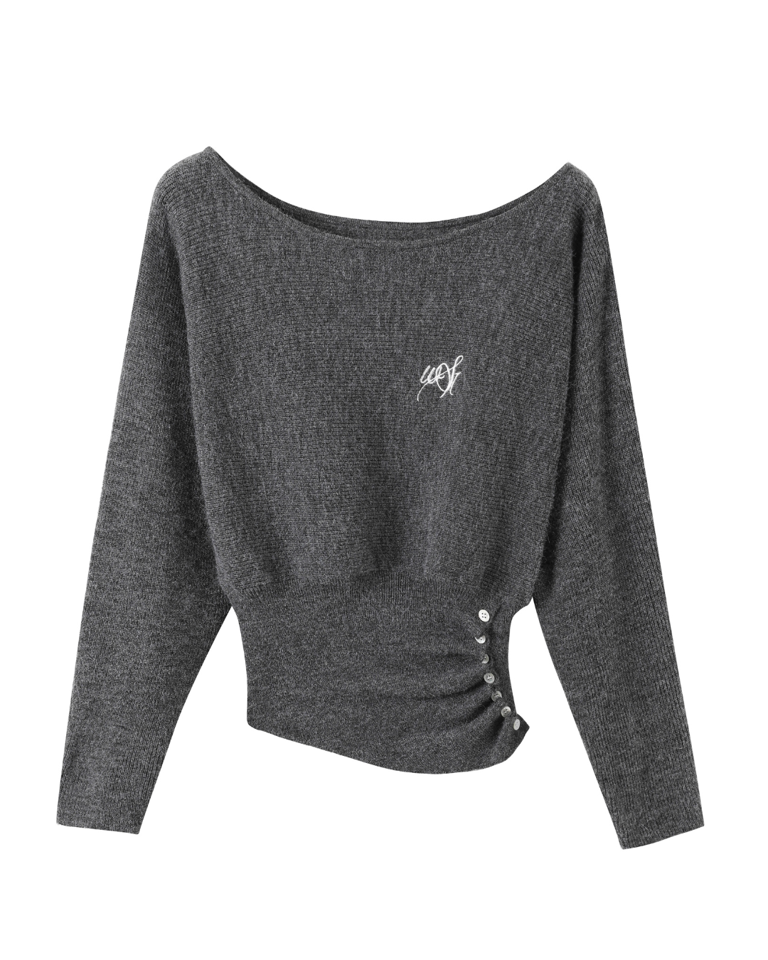 One-Shoulder Long-Sleeve Top / Wide Pants / Relaxed Long Skirt One-Shoulder Long-Sleeve Top / Wide Pants / Relaxed Long Skirt