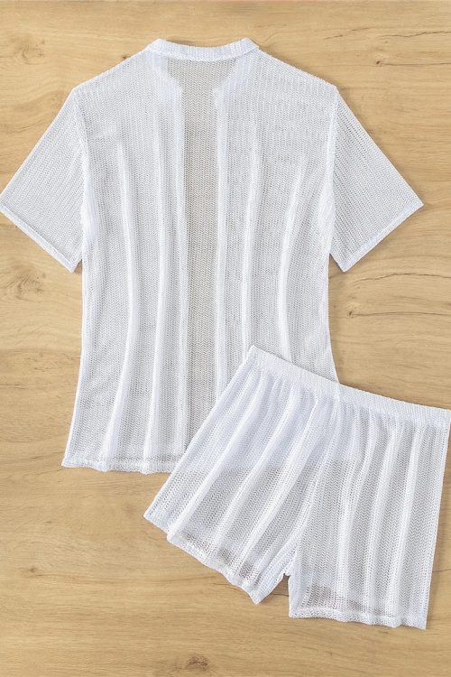 Open Knit Beach Cover Up Set