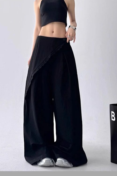 Overlay Wide Leg Pants