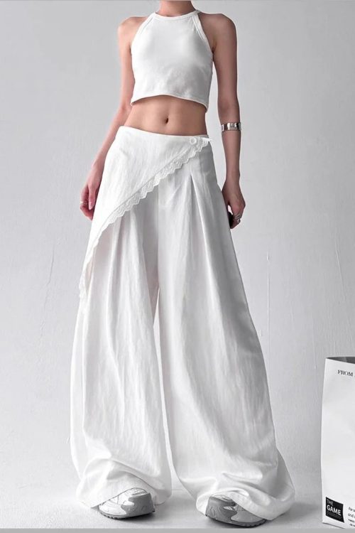 Overlay Wide Leg Pants